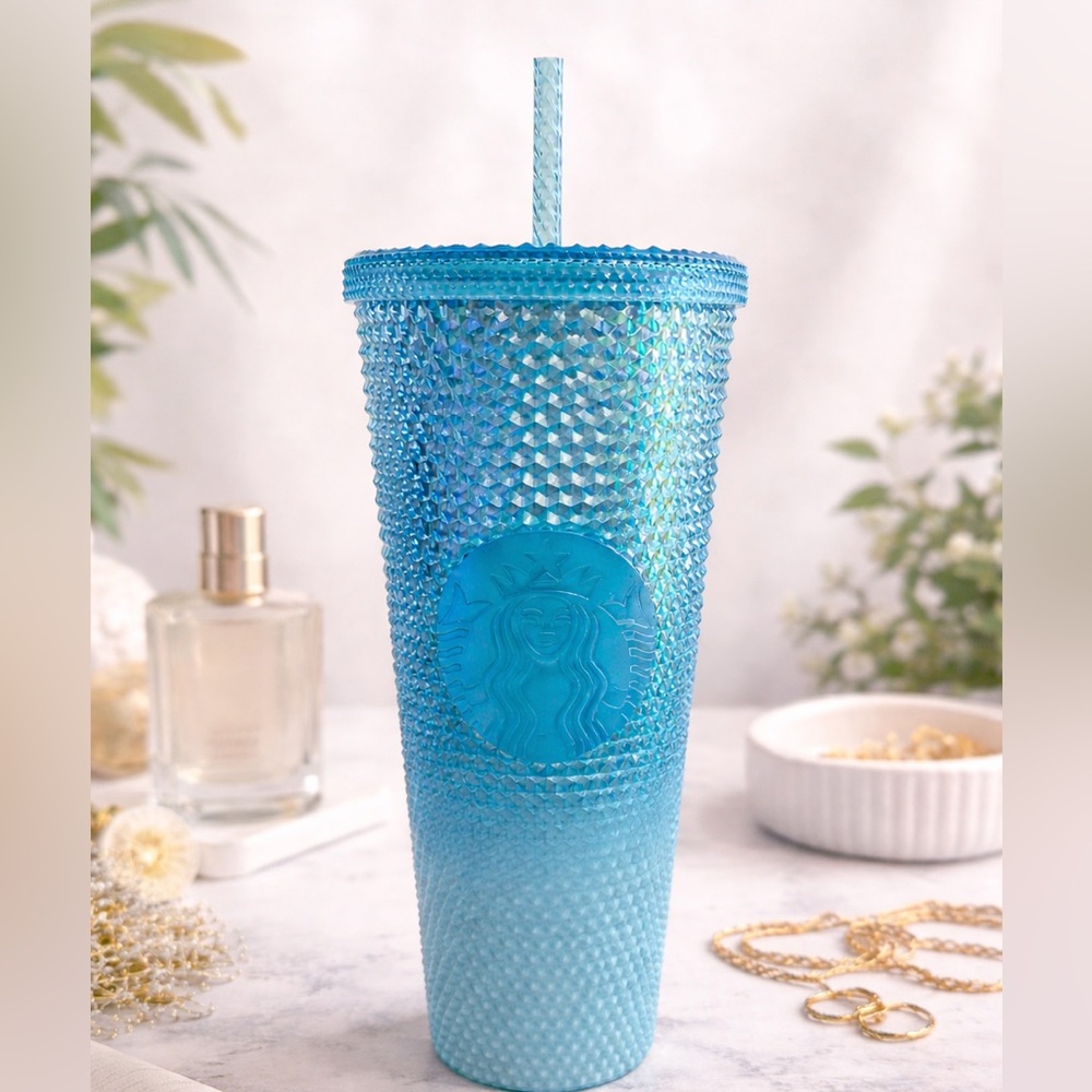 Starbucks Iridescent Blue Tumbler with Lid